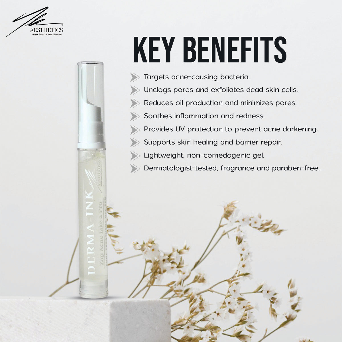 DERMA-INK – Zap Acne Like a Pro
