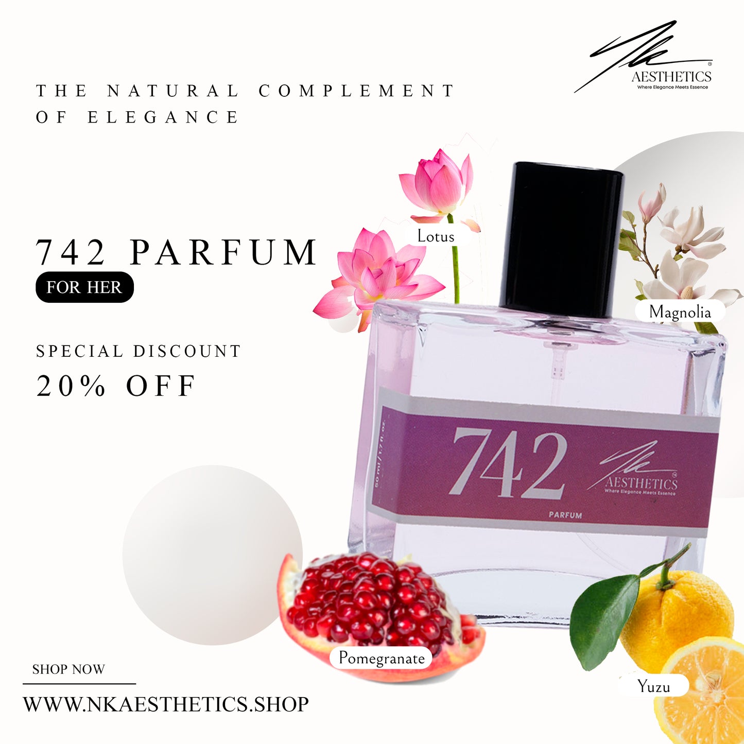 742 - For Her - Parfum - 50Ml