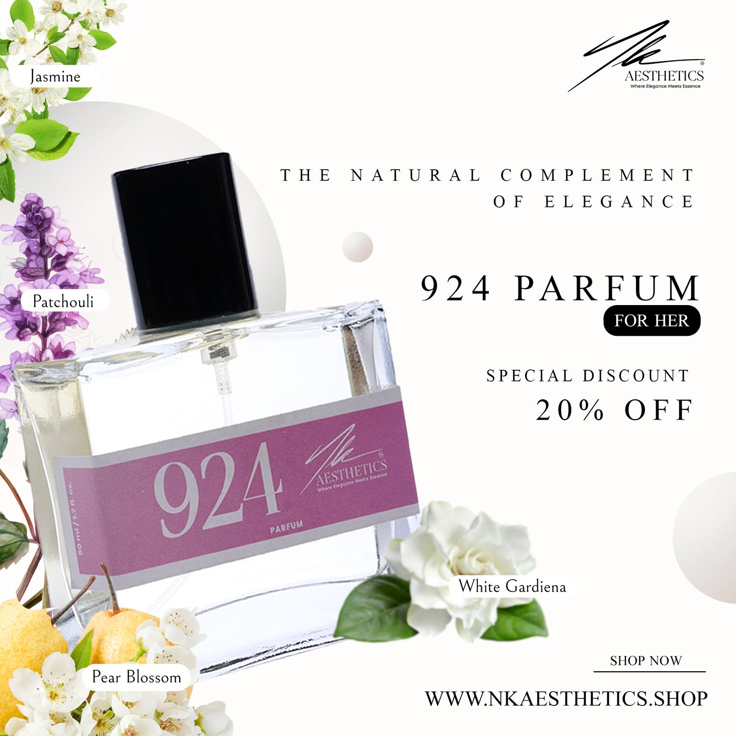 924 - For Her - Parfum - 50Ml